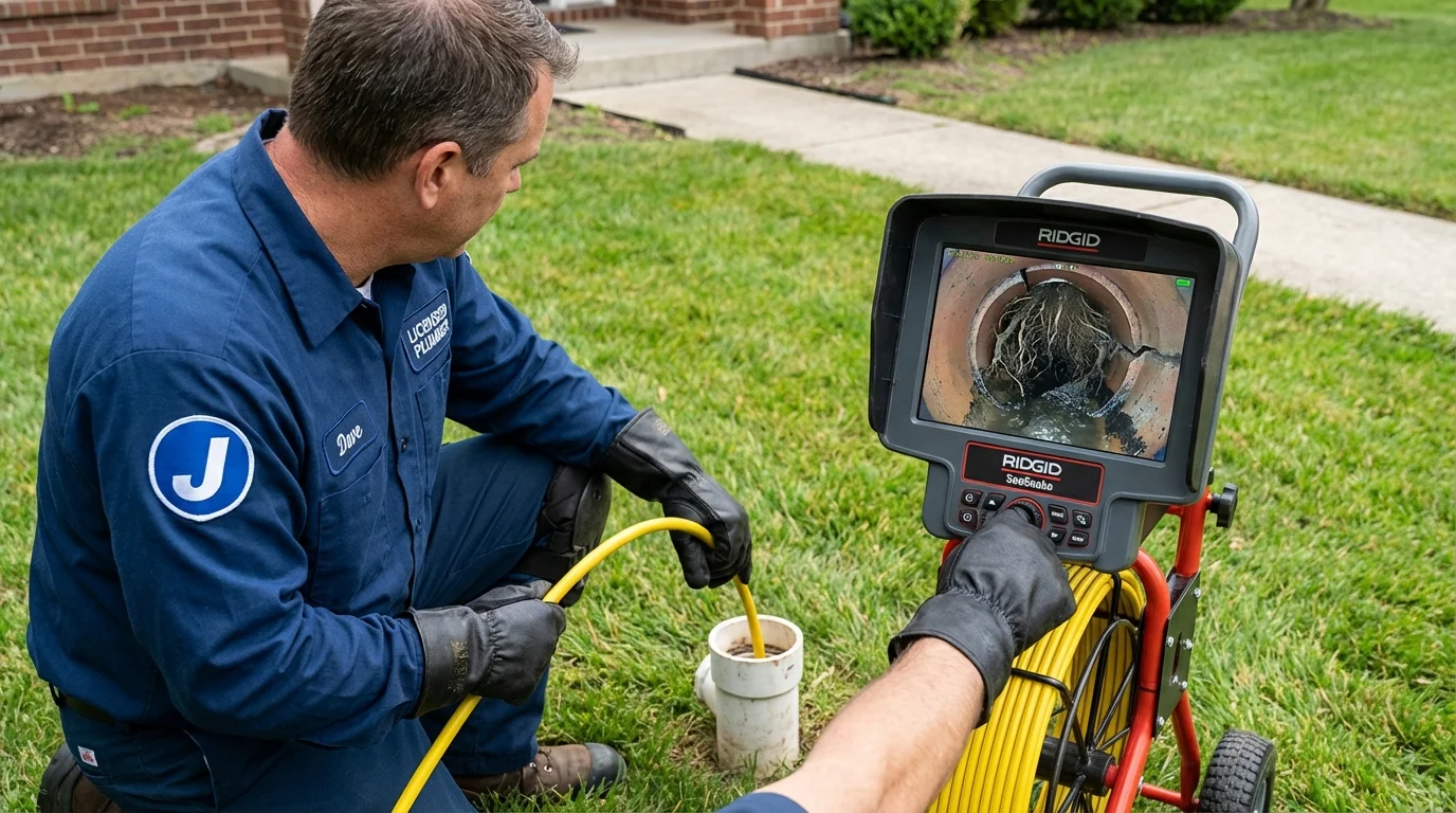 Sewer camera inspection being performed by Johns Plumbing LLC in Dillon